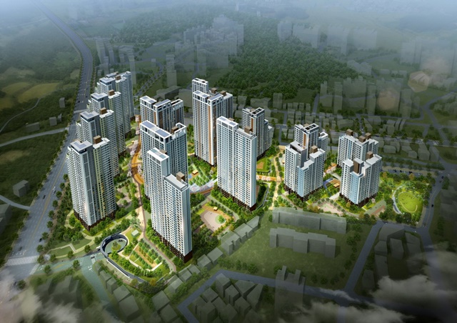 ▲ '탑석 센트럴 자이' 조감도. ⓒGS건설