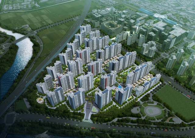 ▲ '병점역 아이파크 캐슬' 조감도. ⓒHDC현대산업개발