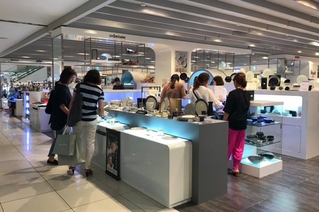 ▲ 수원 AK플라자 내 오덴세 매장 전경. ⓒCJ ENM