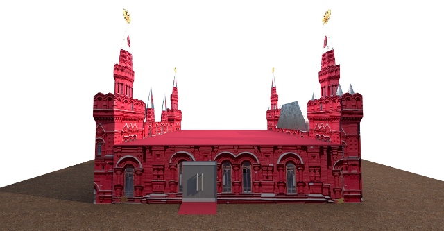 ▲ 영일대해수욕장에 자리할 러시아홍보관 조감도.ⓒ포항시