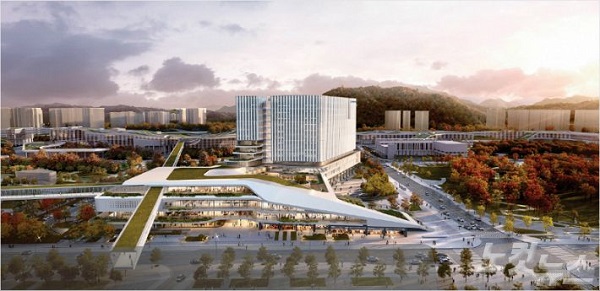 ▲ 행복청이 세종시 신청사 공모전 당선작으로 31일 발표한 ㈜희림종합건축사 사무소 컨소시엄의 ‘Sejong City Core’ 작품.ⓒ행복청