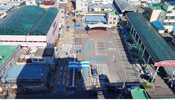 ▲ 세종시설공단이 ‘세종전통시장 주차장’과 ‘이벤트광장 주차장’에 대한 개선공사를 마치고 1일부터 통합 운영에 들어갔다.ⓒ세종시