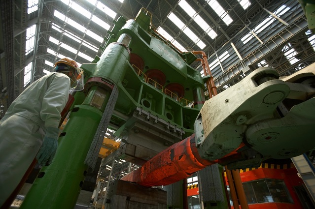 ▲ 1만3000톤 대형 단조 프레스.ⓒ세아베스틸