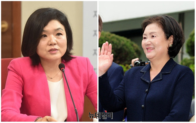 ▲ 류여해 전 자유한국당 최고위원과 김정숙 여사. ⓒ뉴데일리 DB