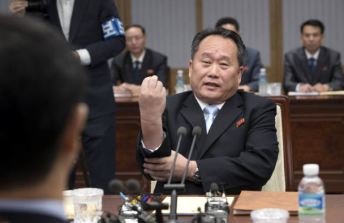 ▲ 리선권 북한 조국평화통일위원회 위원장이 지난 6월 1일 오전 판문점 남측 평화의집에서 열린 '남북고위급회담'에서 발언하고 있다.@사진=공동취재단, 연합뉴스