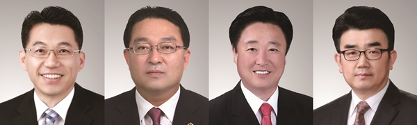 ▲ 충북도의회 허창원·황규철·임영은·최경천 의원(왼쪽부터).ⓒ충북도의회
