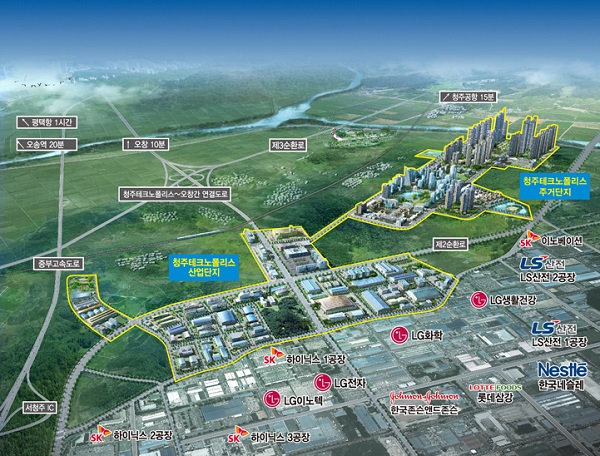 ▲ 청주테크노폴리스 조감도. ⓒ(주)청주테크노폴리스