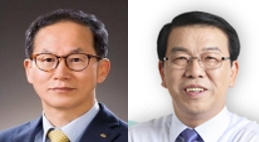 ▲ 왼쪽부터 KB손해보험 양종희 사장, NH농협생명 서기봉 사장.ⓒ각 사