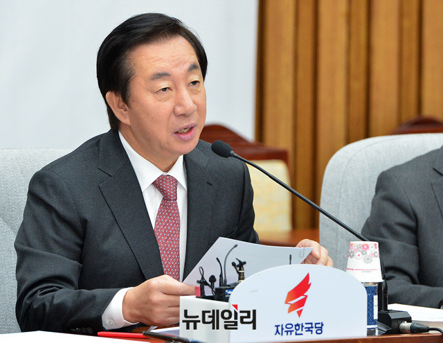 ▲ 자유한국당 김성태 원내대표. ⓒ뉴데일리 공준표 기자