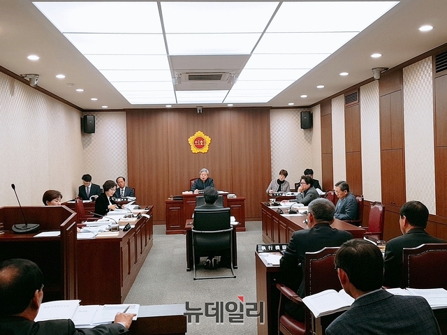 ▲ 12일 대구시의회 기획행정위원회가 대구시설공단에 대한 행정사무감사를 실시했다.ⓒ뉴데일리