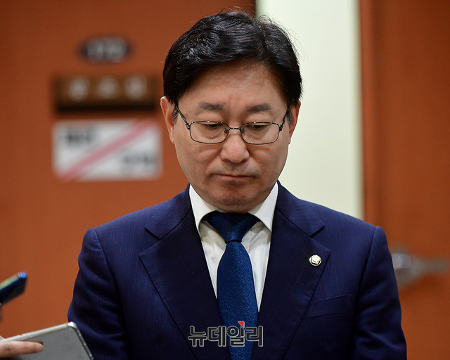 더불어민주당 박범계 의원. ⓒ뉴데일리 정상윤 기자