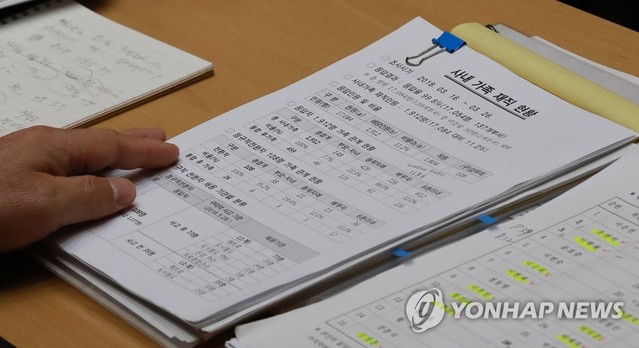 ▲ 서울교통공사 가족 재직 현황 문서. ⓒ연합뉴스