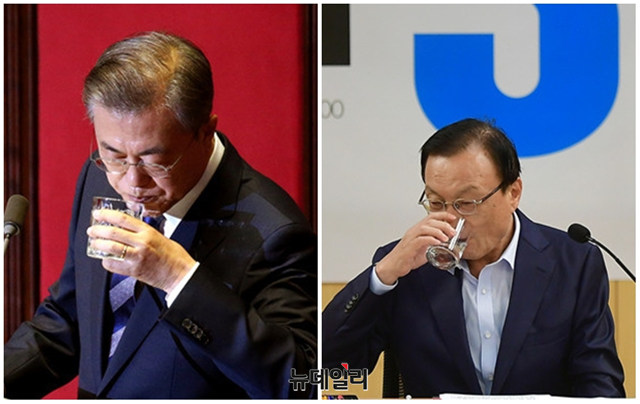 ▲ 문재인 대통령과 더불어민주당 이해찬 대표. ⓒ뉴데일리 DB