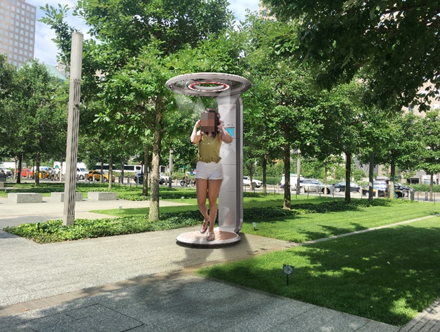 ▲ '당진수청 한라비발디 캠퍼스'에 설치되는 에어워셔. ⓒ한라