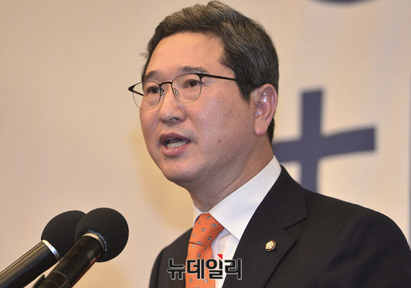 ▲ 김학용 자유한국당 의원. ⓒ뉴데일리 공준표 기자