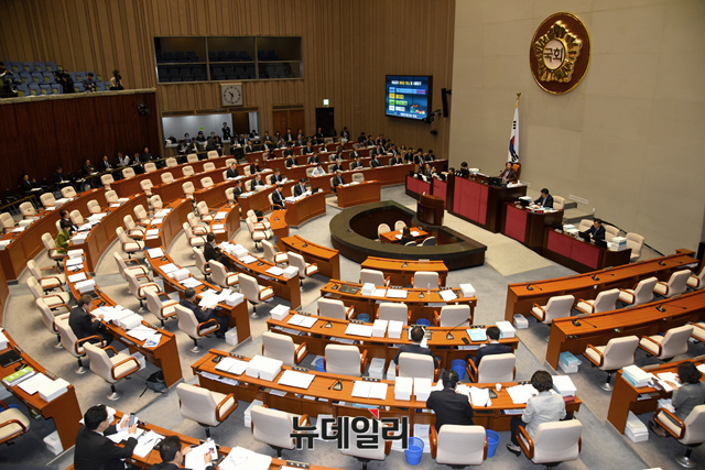 ▲ 안상수 국회 예산결산특별위원장이 12일 오전 국회에서 전체회의를 주재하고 있다. ⓒ뉴데일리 공준표 기자