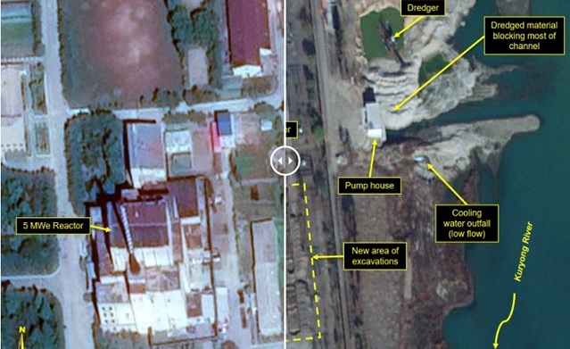 ▲ 북한전문매체 '38노스'가 16일(현지시간) 공개한 영변 핵시설 위성사진. 지난 2일 촬영한 것이라고 한다.ⓒ38노스 화면 캡처