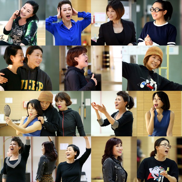 ▲ 뮤지컬 '메노포즈' 연습실 현장 사진.ⓒ플레이앤씨, 달 컴퍼니