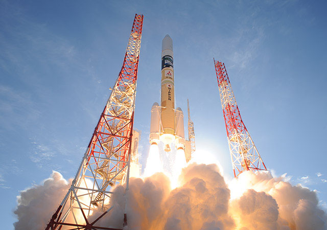 미국에 이어 일본도 우주군 창설을 서두르는 분위기다. 사진은 日우주항공연구개발기구(JAXA)가 발사한 H2A 로켓. ⓒJAXA 배포사진.