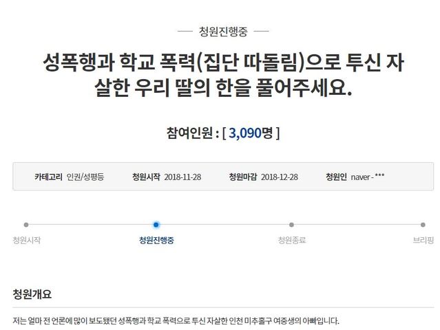 ▲ ⓒ청와대 청원게시판 화면 캡처