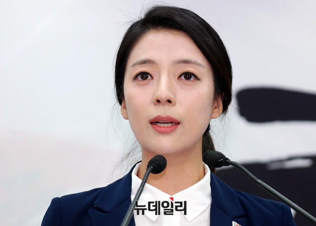 ▲ 자유한국당 배현진 대변인. ⓒ뉴데일리 DB