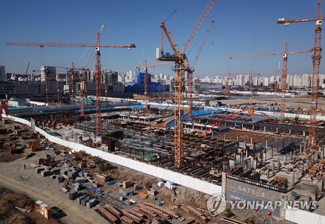 ▲ 자료사진. 세종 소재 주상복합건물 공사현장 모습. ⓒ연합뉴스