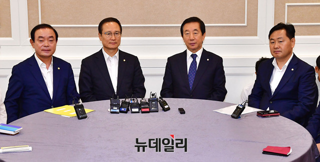 ▲ 여야 4당 원내대표. ⓒ뉴데일리 이종현 기자