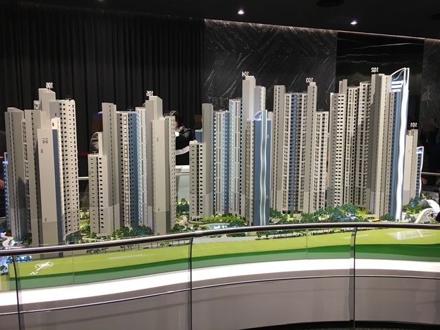 ▲ '디에이치 라클라스' 모형도. ⓒ이성진 기자