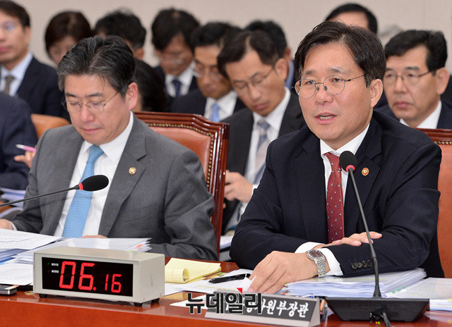 ▲ 성윤모 산업통상자원부 장관. ⓒ뉴데일리 공준표 기자