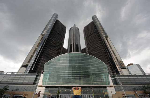 ▲ 美디트로이트 소재 GM 본사 건물. 2008년 금융위기 이후 美연방정부의 재정지원도 받았다. ⓒ뉴시스. 무단전재 및 재배포 금지.