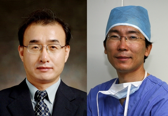 ▲ 이정호·조지형 교수(왼쪽부터).ⓒ동산의료원
