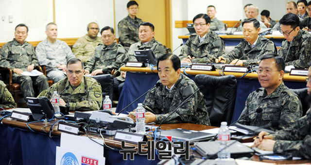 ▲ 전시 지휘소 가운데 하나인 CP탱고. 2016년 3월 키리졸브 훈련 당시 한민구 국방장관이 찾았을 때 모습이다. ⓒ뉴데일리 DB