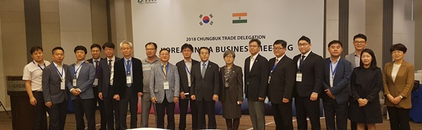 ▲ 3일 충북도는 인도방문단이 인도시장 개척 기회를 마련하고 돌아왔다고 밝혔다.ⓒ충북도