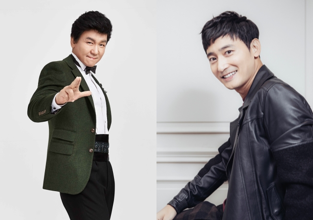 ▲ 주병진(왼쪽)과 원기준.ⓒ쇼미디어그룹