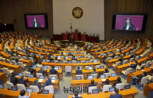 ▲ 국회 본회의장. ⓒ뉴데일리 공준표 기자