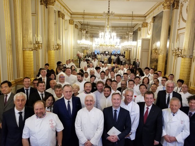 ▲ '라 리스트 2019' 공개 행사에 참석한 세계의 셰프들.ⓒ프랑스 관광청