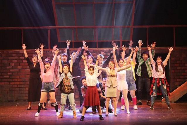 ▲ 계명문화대 뮤지컬 전공 학생들이 공연을 펼치고 있다.ⓒ김 교수측