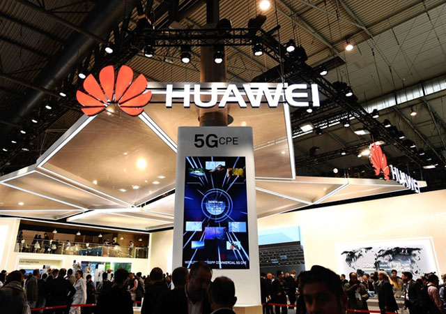 ▲ 지난 9월 한 국제 IT전시회에서 5G 통신망을 선전하는 中화웨이. ⓒ뉴시스. 무단전재 및 재배포 금지.
