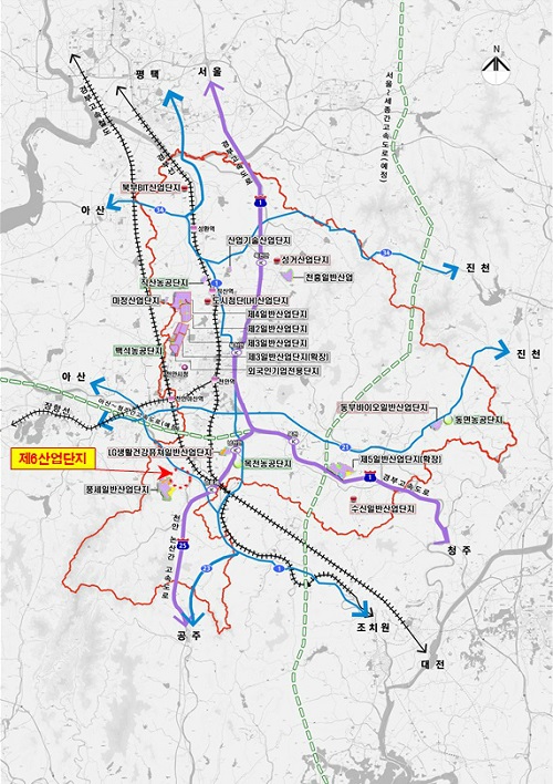 ▲ 천안시 제6일반산업단지 위치도.ⓒ천안시