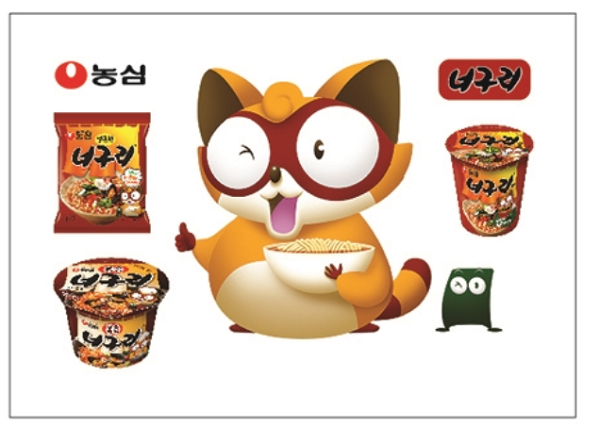 ▲ 농심 너구리 스티커ⓒ농심
