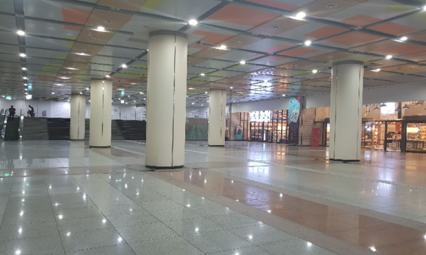 ▲ 서울 지하철 1호선 종각역에서 종로서적(종로타워 지하 2층)으로 이어지는 공간.ⓒ서울시