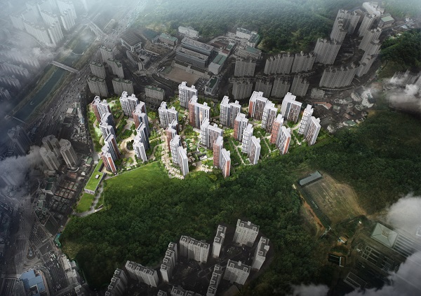 ▲ 안양_비산자이아이파크_메인조감도.ⓒGS건설