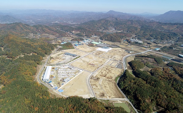 ▲ 영동군 용산면 한곡리 일원에 99만9413㎡ 규모의 영동산업단지 조성지.ⓒ영동군