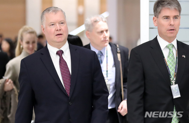 ▲ 19일 방한한 스티브 비건 美국무부 대북정책 특별대표ⓒ뉴시스. 무단 전재 및 재배포 금지.