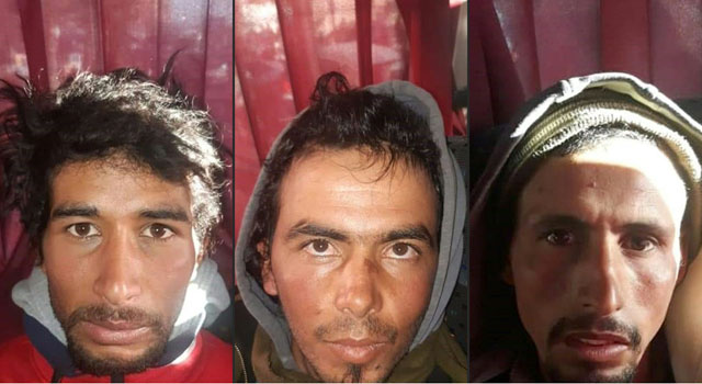 ▲ 모로코 현지 경찰이 검거한, 북유럽 여성 참수살해 용의자 3명. ⓒ연합 AFP. 무단전재 및 재배포 금지.