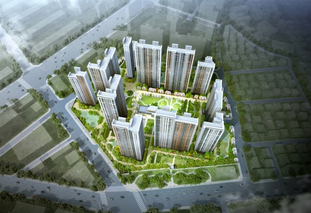 ▲ 대구 남산자이하늘채 조감도.ⓒ코오롱글로벌