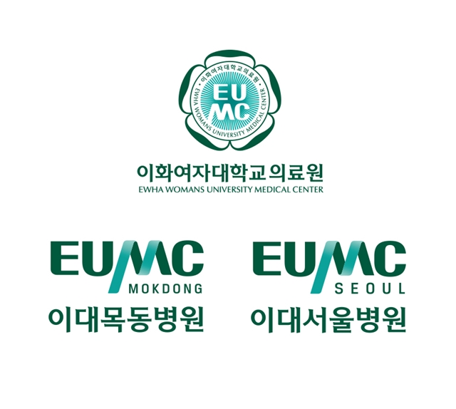 ▲ 이화의료원 심볼, 이대목동병원과 이대서울병원의 워드마크 ⓒ이화여자대학교 의료원