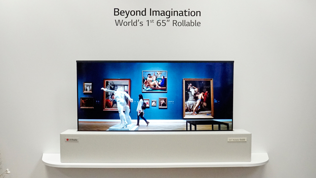 ▲ LG전자가 CES2018에서 공개한 롤러블 디스플레이 (사진은 이해를 돕기 위한 사진이며 기사 내용과 직접적인 관련은 없음) ⓒ CES 2018 공식 홈페이지