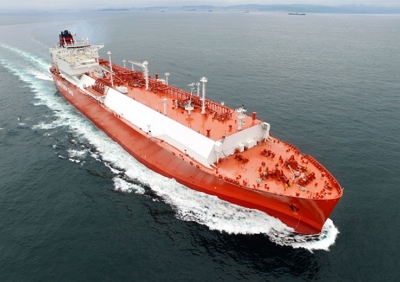 ▲ 현대중공업의 LNG운반선.ⓒ현대중공업