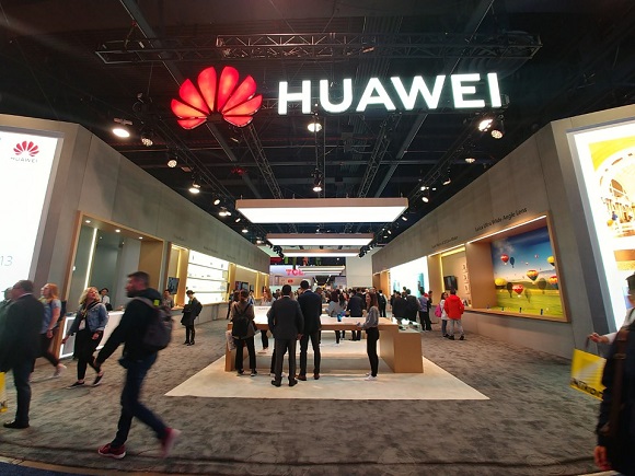 ▲ 8일(현지시간)부터 열린 'CES 2019' 전시장 내 화웨이 부스 전경ⓒ뉴데일리DB